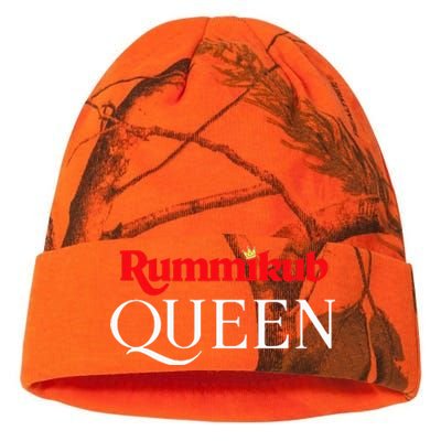 Rummikub Queen Player Fan Kati Licensed 12" Camo Beanie