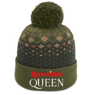 Rummikub Queen Player Fan The Baniff Cuffed Pom Beanie