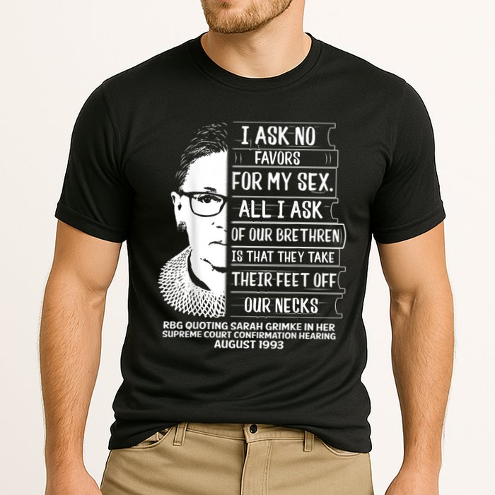 Rbg Quote Ruth Bader Ginsburg I Ask No Favor Performance Shirt