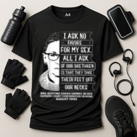 Rbg Quote Ruth Bader Ginsburg I Ask No Favor Performance Shirt