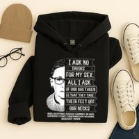 Rbg Quote Ruth Bader Ginsburg I Ask No Favor Hoodie