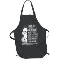 Rbg Quote Ruth Bader Ginsburg I Ask No Favor Apron