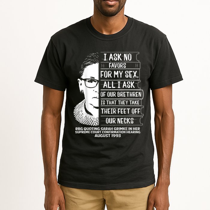 Rbg Quote Ruth Bader Ginsburg I Ask No Favor Tall T-Shirt