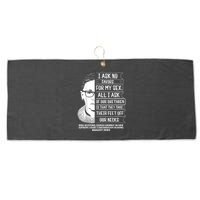 Rbg Quote Ruth Bader Ginsburg I Ask No Favor Large Microfiber Waffle Golf Towel