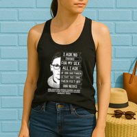 Rbg Quote Ruth Bader Ginsburg I Ask No Favor Womens Tank Top
