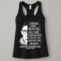 Rbg Quote Ruth Bader Ginsburg I Ask No Favor Womens Tank Top