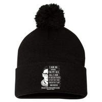 Rbg Quote Ruth Bader Ginsburg I Ask No Favor Pom Pom 12in Knit Beanie