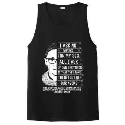 Rbg Quote Ruth Bader Ginsburg I Ask No Favor PosiCharge Competitor Tank