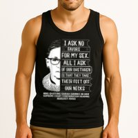 Rbg Quote Ruth Bader Ginsburg I Ask No Favor Tank Top