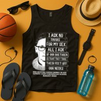 Rbg Quote Ruth Bader Ginsburg I Ask No Favor Tank Top