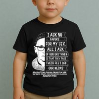 Rbg Quote Ruth Bader Ginsburg I Ask No Favor Toddler T-Shirt