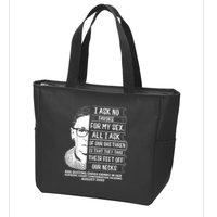 Rbg Quote Ruth Bader Ginsburg I Ask No Favor Zip Tote Bag