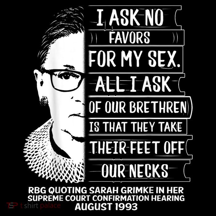 Rbg Quote Ruth Bader Ginsburg I Ask No Favor Zip Tote Bag