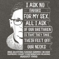 Rbg Quote Ruth Bader Ginsburg I Ask No Favor Cotton Canvas Backpack