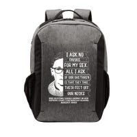 Rbg Quote Ruth Bader Ginsburg I Ask No Favor Vector Backpack