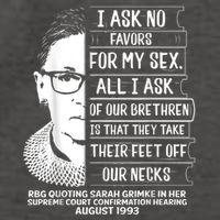 Rbg Quote Ruth Bader Ginsburg I Ask No Favor Vector Backpack
