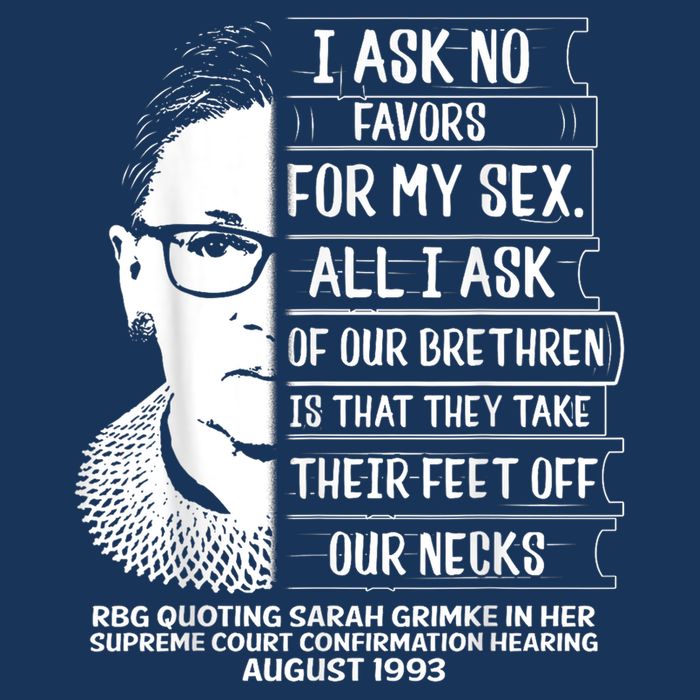 Rbg Quote Ruth Bader Ginsburg I Ask No Favor Infant Baby Jersey Bodysuit