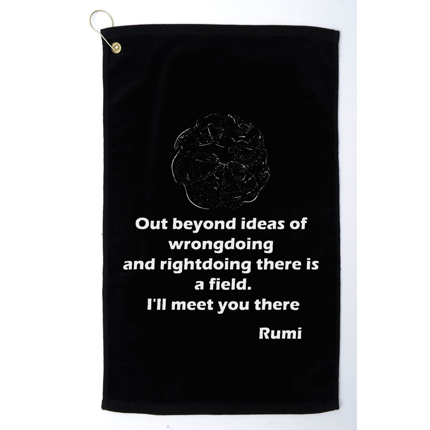 Rumi QuotesPoemsArt Golf Towel
