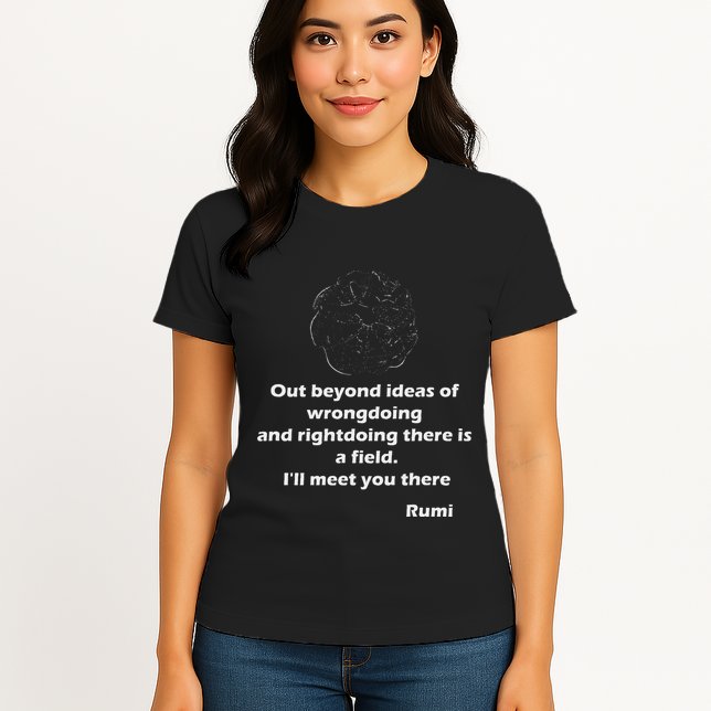Rumi QuotesPoemsArt Womens T-Shirt