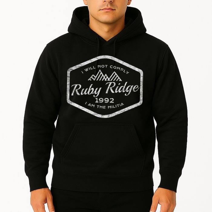 Ruby Ridge 1992. I Will Not Comply. Premium Hoodie