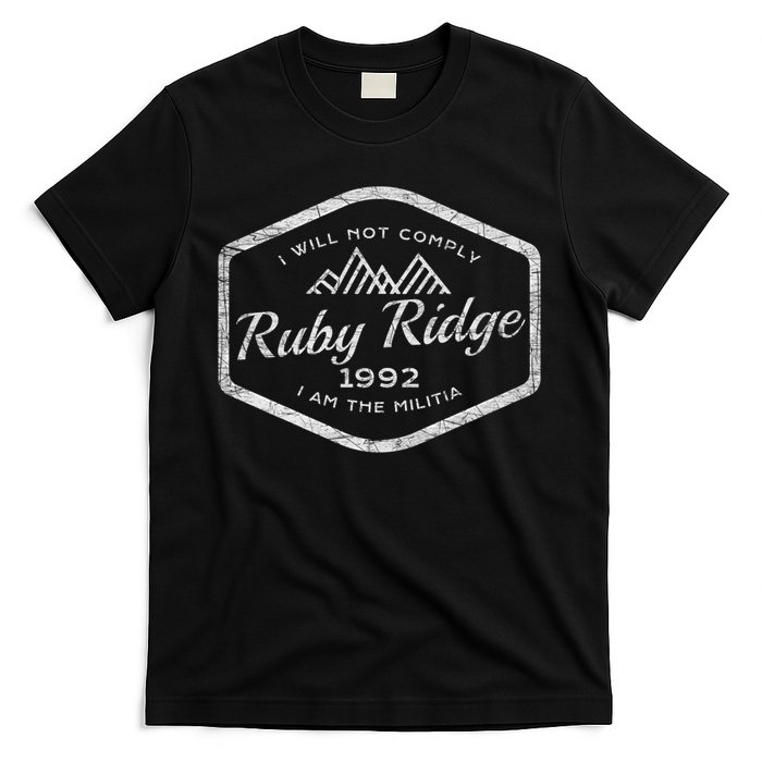Ruby Ridge 1992. I Will Not Comply. Premium T-Shirt