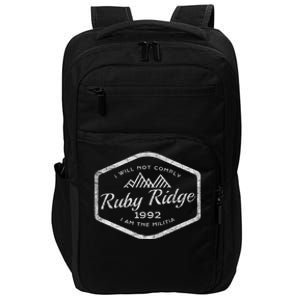 Ruby Ridge 1992. I Will Not Comply. Premium Impact Tech Backpack