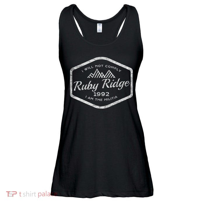 Ruby Ridge 1992. I Will Not Comply. Premium Ladies Essential Flowy Tank