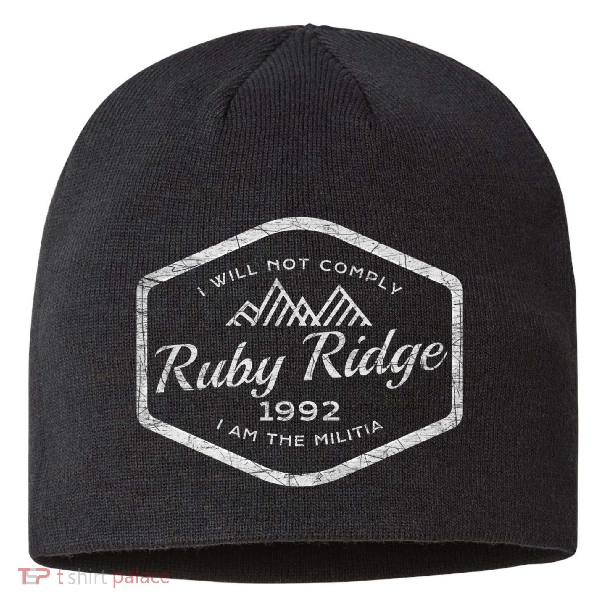 Ruby Ridge 1992. I Will Not Comply. Premium Sustainable Beanie