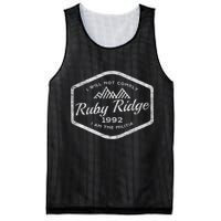 Ruby Ridge 1992. I Will Not Comply. Premium Mesh Reversible Basketball Jersey Tank