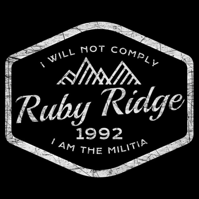Ruby Ridge 1992. I Will Not Comply. Premium Mousepad