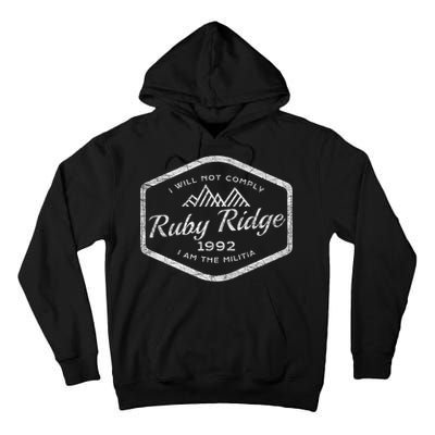 Ruby Ridge 1992. I Will Not Comply. Premium Tall Hoodie