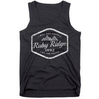 Ruby Ridge 1992. I Will Not Comply. Premium Tank Top