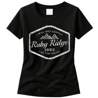 Ruby Ridge 1992. I Will Not Comply. Premium Womens T-Shirt