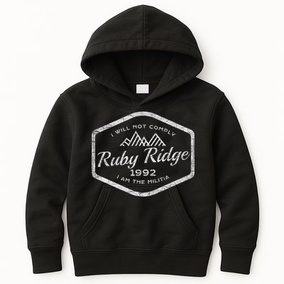 Ruby Ridge 1992. I Will Not Comply. Premium Kids Hoodie