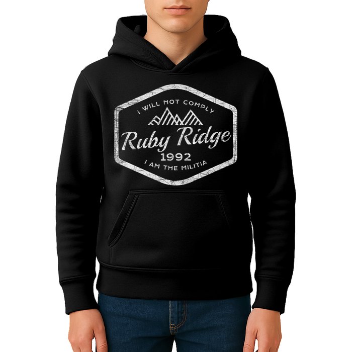 Ruby Ridge 1992. I Will Not Comply. Premium Kids Hoodie