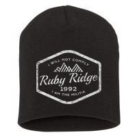 Ruby Ridge 1992. I Will Not Comply. Premium Short Acrylic Beanie