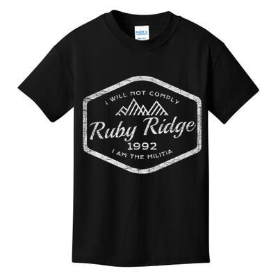 Ruby Ridge 1992. I Will Not Comply. Premium Kids T-Shirt