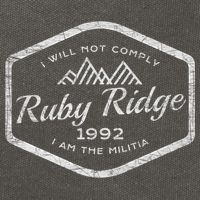 Ruby Ridge 1992. I Will Not Comply. Premium Cotton Canvas Backpack