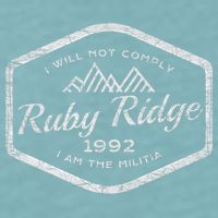 Ruby Ridge 1992. I Will Not Comply. Premium Sueded Cloud Jersey T-Shirt