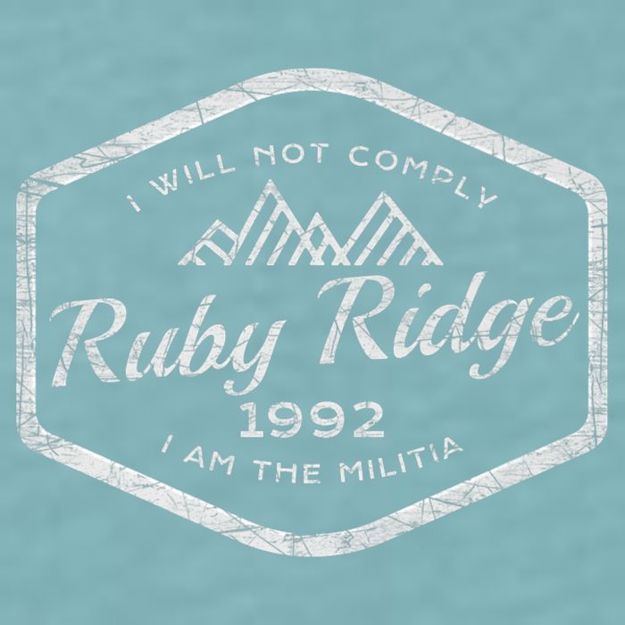 Ruby Ridge 1992. I Will Not Comply. Premium Sueded Cloud Jersey T-Shirt