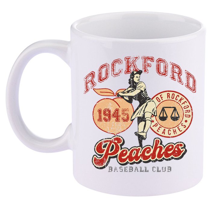 Rockford Retro 1945 Peaches 11oz C Handle Ceramic Mug