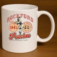Rockford Retro 1945 Peaches 11oz C Handle Ceramic Mug