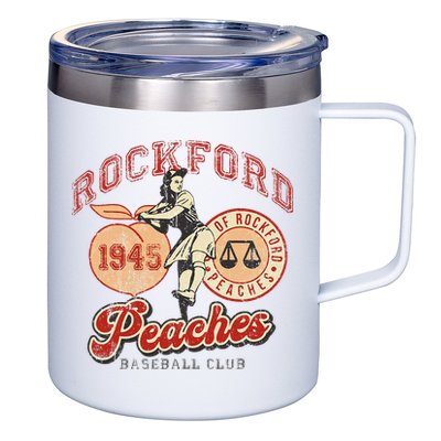 Rockford Retro 1945 Peaches 12oz Stainless Steel Coffee Mug