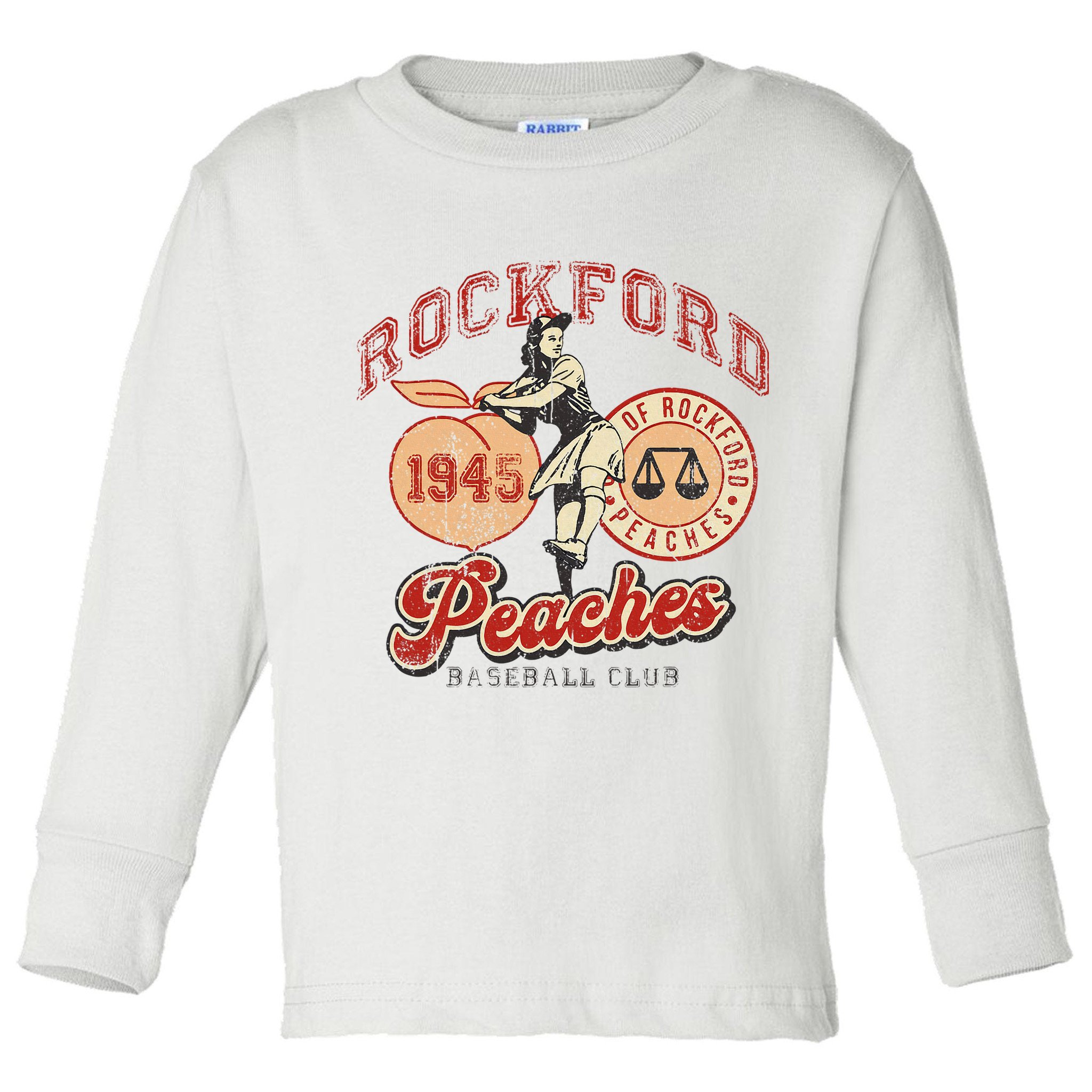 Rockford Retro 1945 Peaches Toddler Long Sleeve Shirt