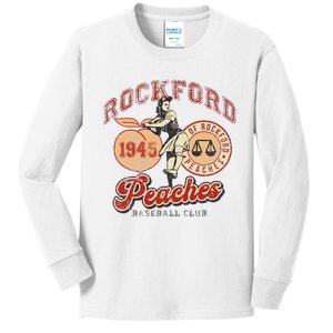 Rockford Retro 1945 Peaches Kids Long Sleeve Shirt