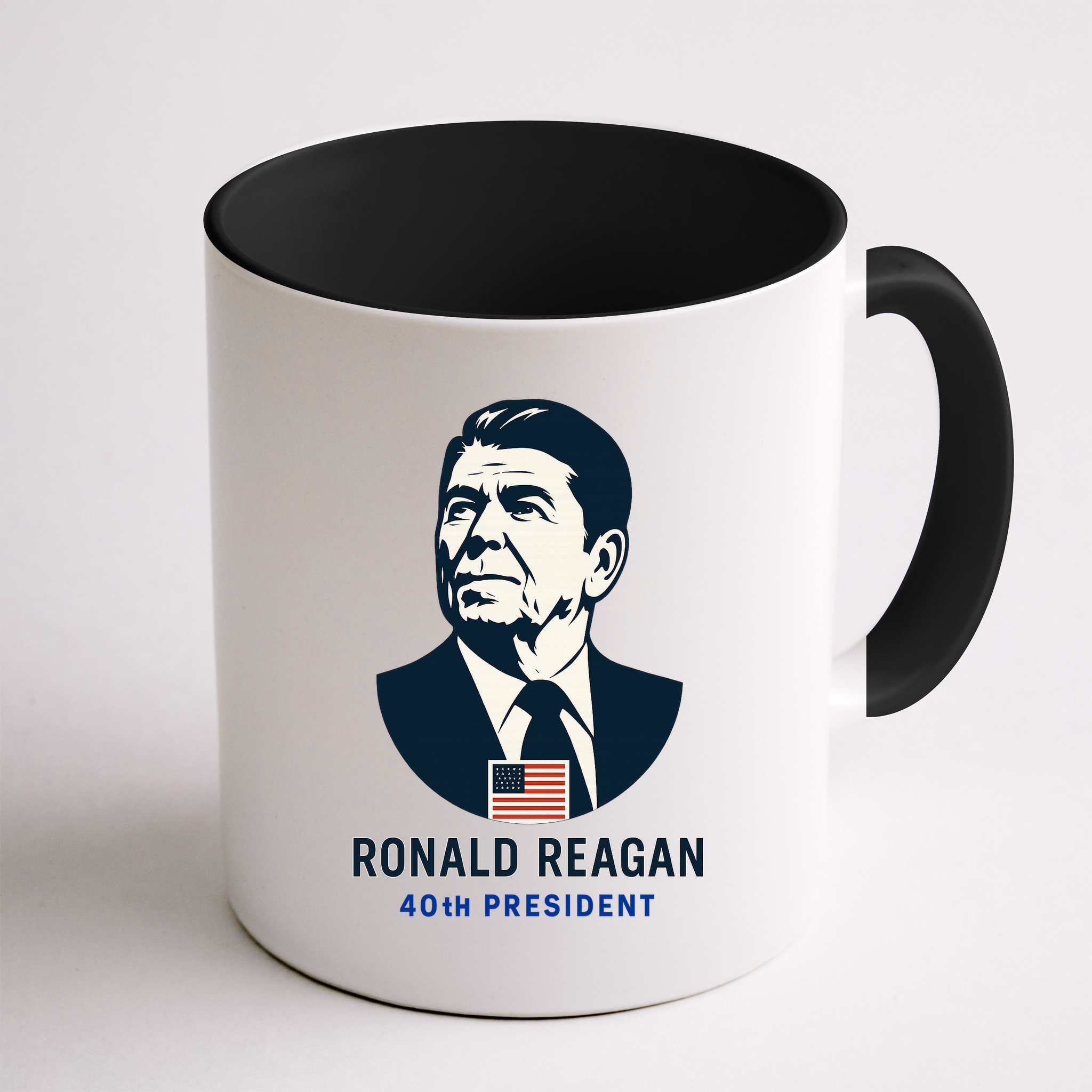 Ronald Reagan 40th President Minimalistic Mug