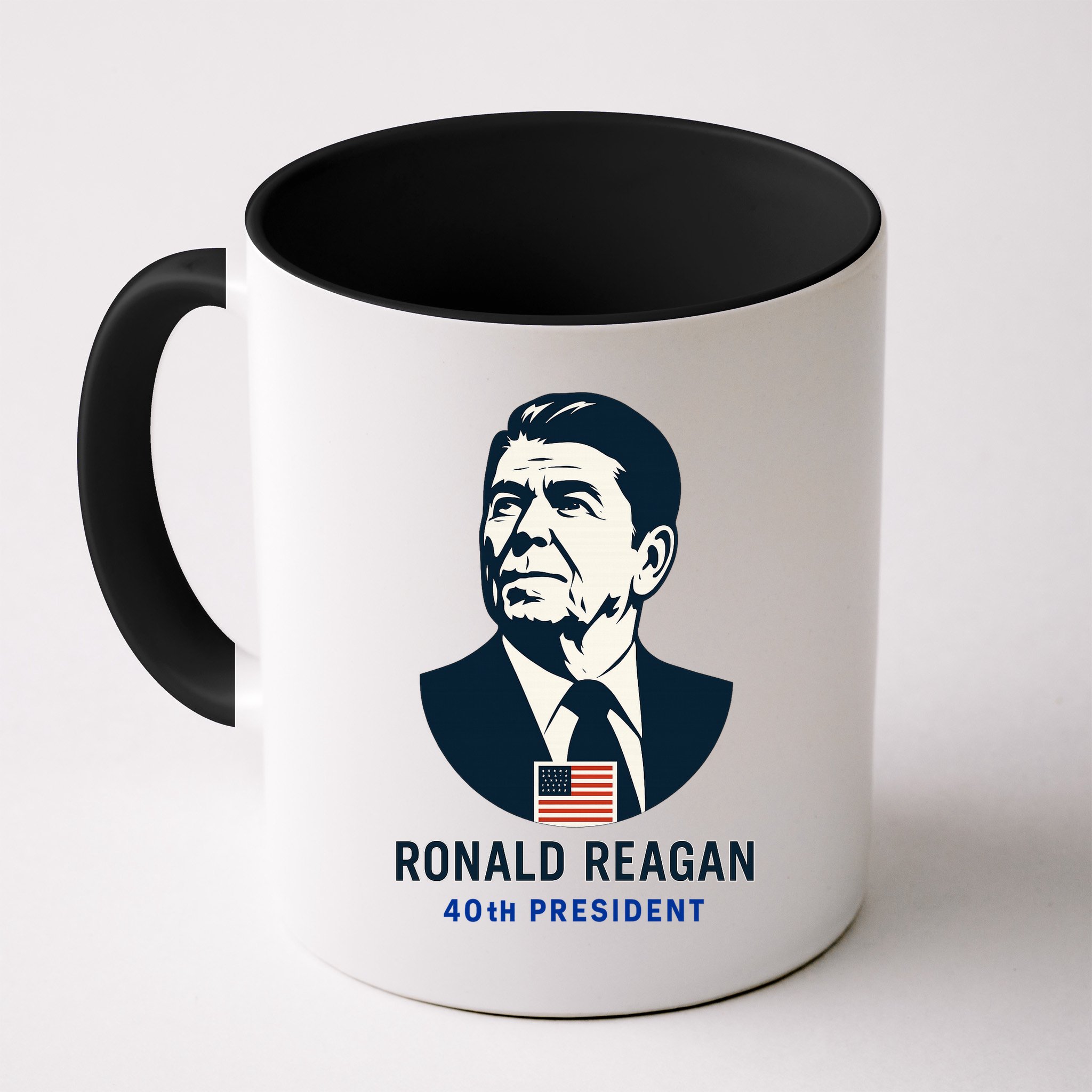 Ronald Reagan 40th President Minimalistic Mug