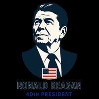 Ronald Reagan 40th President Minimalistic Mug