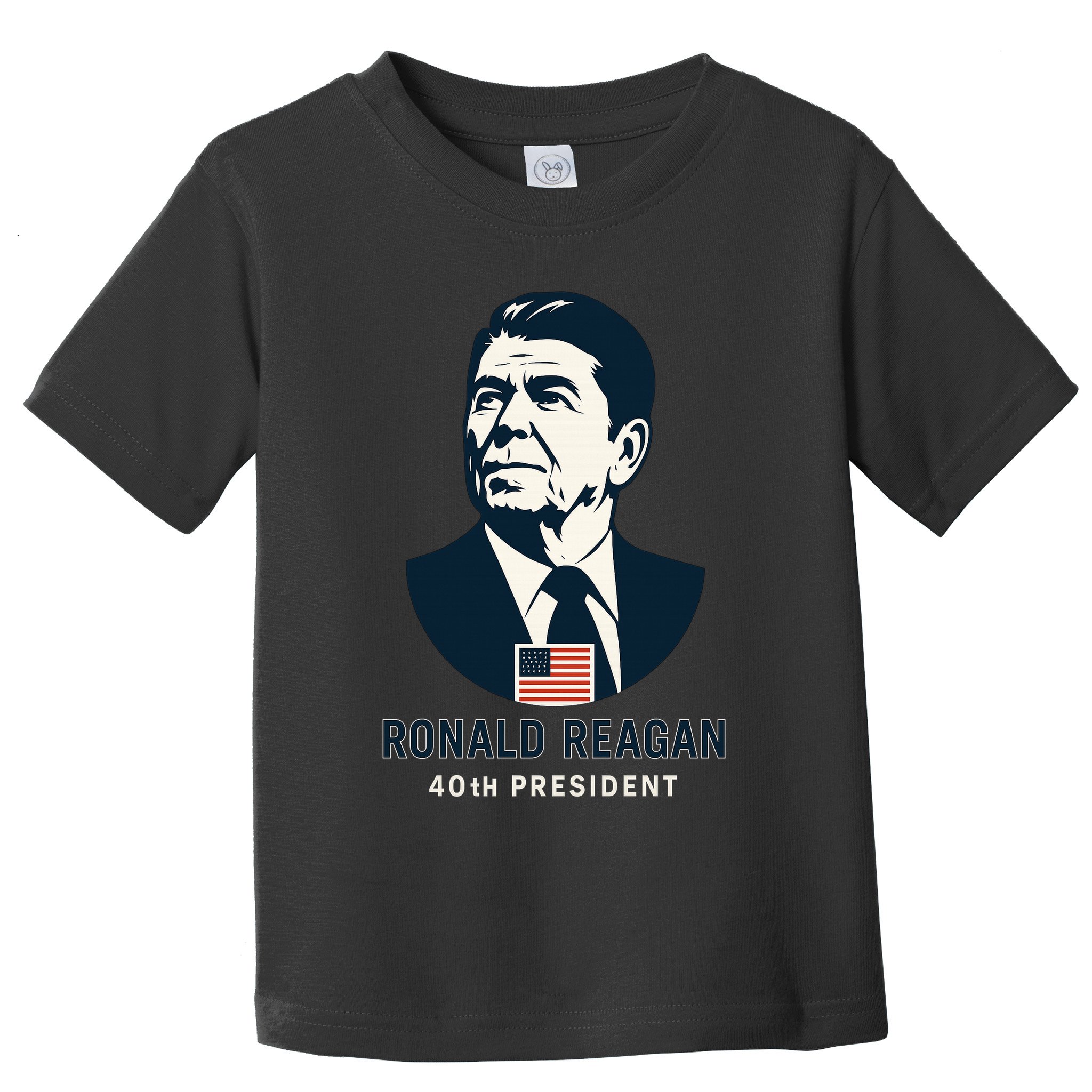 Ronald Reagan 40th President Minimalistic Toddler T-Shirt