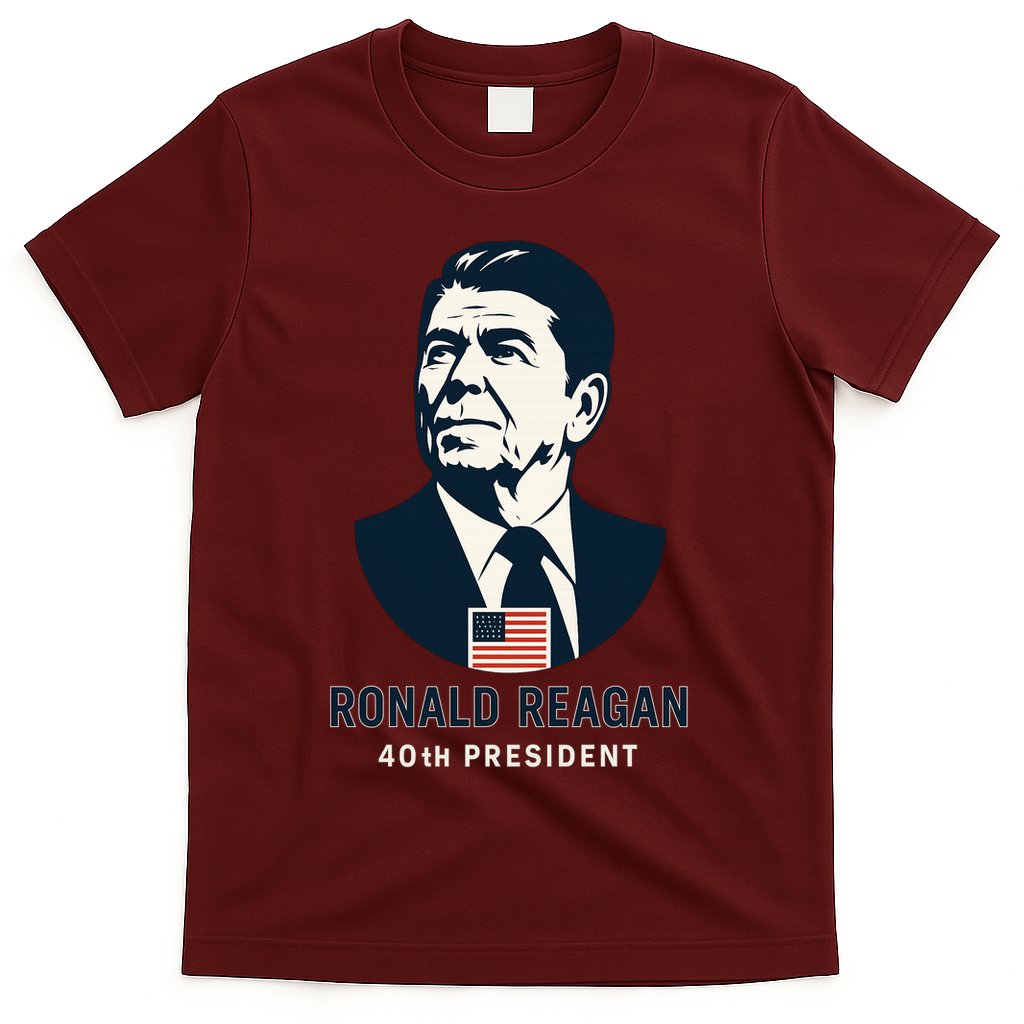 Ronald Reagan 40th President Minimalistic T-Shirt